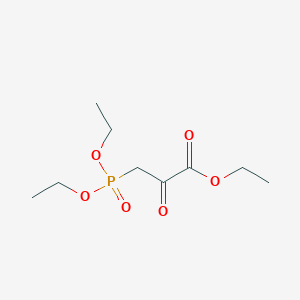 molecular formula C9H17O6P B14478457 Propanoic acid, 3-(diethoxyphosphinyl)-2-oxo-, ethyl ester CAS No. 66187-85-7