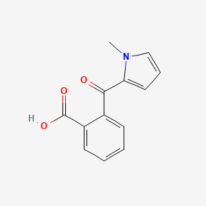 molecular formula C13H11NO3 B14478461 2-(1-Methyl-1H-pyrrole-2-carbonyl)benzoic acid CAS No. 67697-52-3