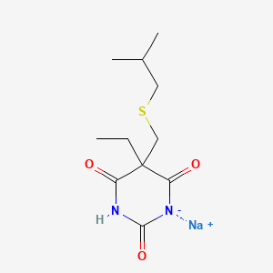 5-Ethyl-5-(isobutylthiomethyl)barbituric acid sodium salt