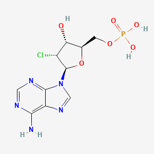 ((2R,3R,4R,5R)-5-(6-Amino-9H-purin-9-yl)-4-chloro-3-hydroxytetrahydrofuran-2-yl)methyl dihydrogen phosphate