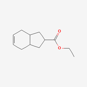 1H-Indene-2-carboxylic acid, 2,3,3a,4,7,7a-hexahydro-, ethyl ester