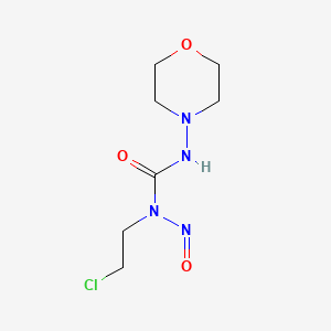 molecular formula C7H13ClN4O3 B14478490 Urea, 1-(2-chloroethyl)-3-morpholino-1-nitroso- CAS No. 72122-60-2