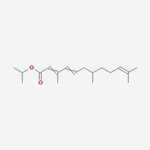 molecular formula C18H30O2 B14478509 Propan-2-yl 3,7,11-trimethyldodeca-2,4,10-trienoate CAS No. 68218-72-4