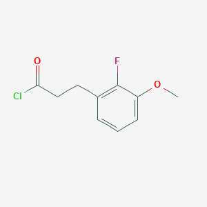 molecular formula C10H10ClFO2 B1447855 3-(2-氟-3-甲氧基苯基)丙酰氯 CAS No. 1525470-75-0