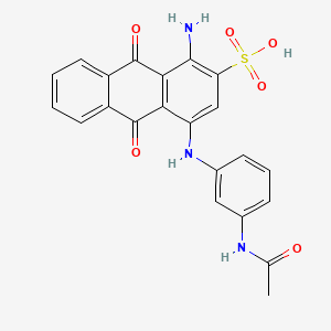 2-Anthracenesulfonic acid, 4-[[3-(acetylamino)phenyl]amino]-1-amino-9,10-dihydro-9,10-dioxo-