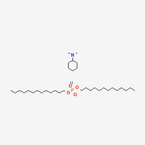 Cyclohexyl(dimethyl)ammonium ditridecyl phosphate