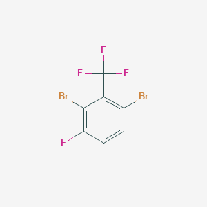 molecular formula C7H2Br2F4 B1447865 2,6-Dibromo-3-fluorobenzotrifluoride CAS No. 1804932-74-8