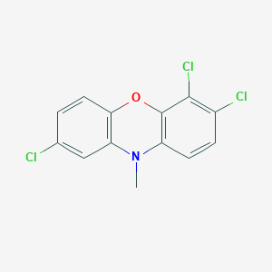 molecular formula C13H8Cl3NO B14478665 2,6,7-Trichloro-10-methyl-10H-phenoxazine CAS No. 72403-93-1