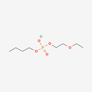 molecular formula C8H19O5P B14478693 Phosphoric acid, butyl 2-ethoxyethyl ester CAS No. 68186-39-0