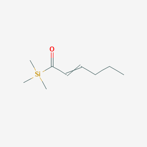 1-(Trimethylsilyl)hex-2-EN-1-one