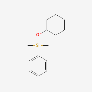 molecular formula C14H22OSi B14478756 Cyclohexyl dimethylphenylsilyl ether CAS No. 65335-82-2