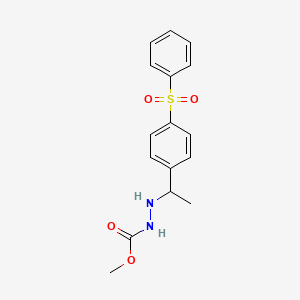 Methyl alpha-methyl-p-(phenylsulfonyl)benzylcarbazate