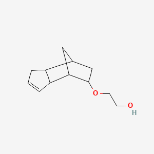 molecular formula C12H18O2 B14478768 Ethanol, 2-[(3a,4,5,6,7,7a-hexahydro-4,7-methano-1H-inden-5-yl)oxy]- CAS No. 68039-37-2