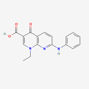 7-Anilino-1-ethyl-4-oxo-1,4-dihydro-1,8-naphthyridine-3-carboxylic acid