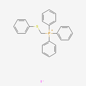 molecular formula C25H22IPS B14478783 Triphenyl[(phenylsulfanyl)methyl]phosphanium iodide CAS No. 69442-50-8