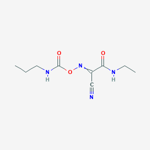 2-Cyano-N-ethyl-2-{[(propylcarbamoyl)oxy]imino}acetamide