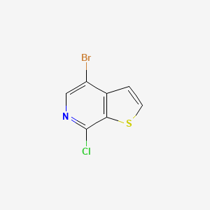 molecular formula C7H3BrClNS B1447882 4-溴-7-氯噻吩[2,3-c]吡啶 CAS No. 1803571-85-8
