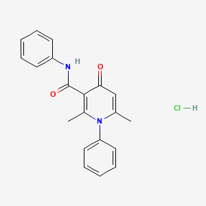 Nicotinamide, 1,4-dihydro-2,6-dimethyl-N,1-diphenyl-4-oxo-, monohydrochloride