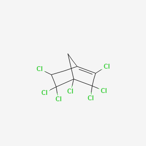 molecular formula C7H3Cl7 B14478836 2,3,3,4,5,5,6-Heptachlorobicyclo[2.2.1]hept-1-ene CAS No. 72051-31-1