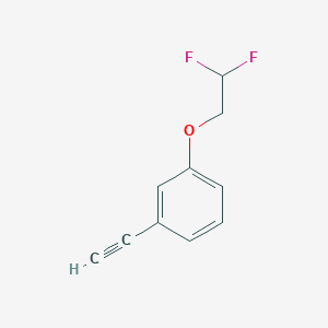 molecular formula C10H8F2O B1447885 3-(2,2-二氟乙氧基)苯乙炔 CAS No. 1823585-57-4
