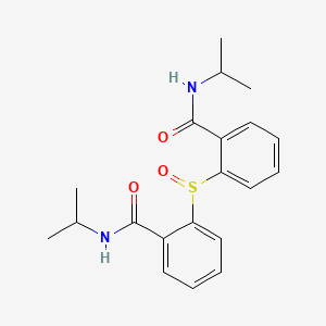 molecular formula C20H24N2O3S B14478852 Benzamide, 2,2'-sulfinylbis[N-(1-methylethyl)- CAS No. 65838-71-3