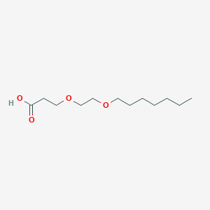 3-[2-(Heptyloxy)ethoxy]propanoic acid