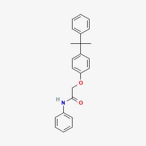 molecular formula C23H23NO2 B14478900 Acetamide, 2-[4-(1-methyl-1-phenylethyl)phenoxy]-N-phenyl- CAS No. 70757-65-2