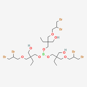 molecular formula C27H51BBr6O9 B14478910 tris[2-(2,3-dibromopropoxymethyl)-2-(hydroxymethyl)butyl] borate CAS No. 68555-83-9