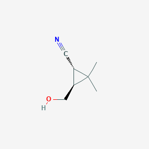 (1S,3S)-3-(hydroxymethyl)-2,2-dimethylcyclopropane-1-carbonitrile