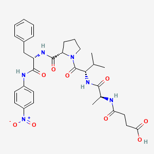 molecular formula C32H40N6O9 B1447892 Suc-Ala-Val-Pro-Phe-pNA CAS No. 95192-38-4