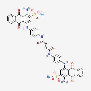 2-Anthracenesulfonic acid, 4,4'-[(1,4-dioxo-2-butene-1,4-diyl)bis(imino-4,1-phenyleneimino)]bis[1-amino-9,10-dihydro-9,10-dioxo-, disodium salt