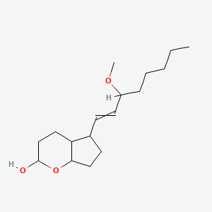 molecular formula C17H30O3 B14478939 5-(3-Methoxyoct-1-en-1-yl)octahydrocyclopenta[b]pyran-2-ol CAS No. 66188-27-0