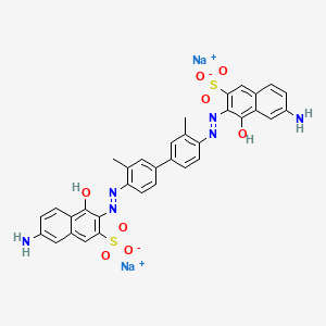 2-Naphthalenesulfonic acid, 6-amino-3-((4'-((6-amino-1-hydroxy-3-sulfo-2-naphthalenyl)azo)-3,3'-dimethyl(1,1'-biphenyl)-4-yl)azo)-4-hydroxy-, disodium salt