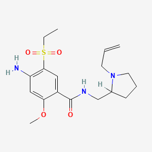 N-((1-Allyl-2-pyrrolidinyl)methyl)-2-methoxy-4-amino-5-ethylsulphonylbenzamide