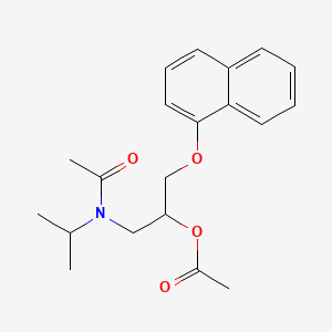 Acetamide, N-(2-(acetyloxy)-3-(1-naphthalenyloxy)propyl)-N-(1-methylethyl)-