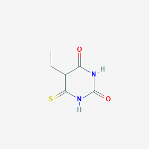 molecular formula C6H8N2O2S B14478997 5-Ethyl-6-sulfanylidenedihydropyrimidine-2,4(1H,3H)-dione CAS No. 65644-25-9