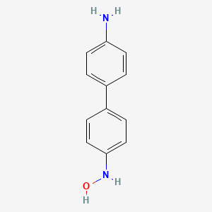 molecular formula C12H12N2O B14478998 (1,1'-Biphenyl)-4,4'-diamine, N-hydroxy- CAS No. 71609-27-3