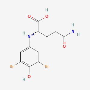 N~2~-(3,5-Dibromo-4-hydroxyphenyl)-L-glutamine