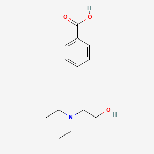 molecular formula C13H21NO3 B14479047 Ethanol, 2-(diethylamino)-, benzoate (salt) CAS No. 68052-36-8