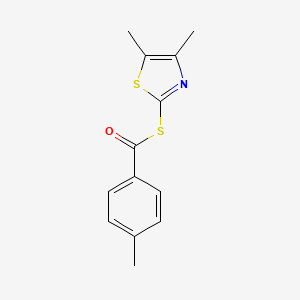 S-(4,5-Dimethyl-1,3-thiazol-2-yl) 4-methylbenzene-1-carbothioate