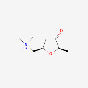 2-Furanmethanaminium, tetrahydro-N,N,N,5-tetramethyl-4-oxo-, (2S-cis)-