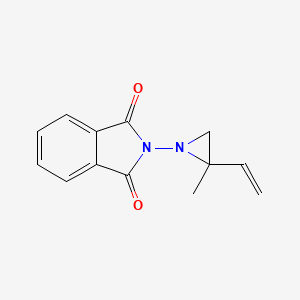 molecular formula C13H12N2O2 B14479175 2-(2-Ethenyl-2-methylaziridin-1-yl)-1H-isoindole-1,3(2H)-dione CAS No. 66095-61-2