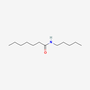 molecular formula C12H25NO B14479179 Heptanamide, N-pentyl- CAS No. 64891-12-9