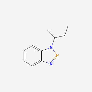 molecular formula C10H13N2P B14479187 1-(Butan-2-yl)-1H-1,3,2-benzodiazaphosphole CAS No. 70919-04-9