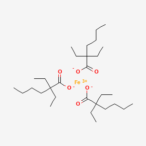 molecular formula C30H57FeO6 B14479232 Iron(3+) tris(2,2-diethylhexanoate) CAS No. 68958-52-1