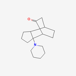 4,7-Ethano-5H-inden-5-one, octahydro-3a-(1-piperidinyl)-