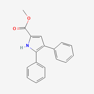 molecular formula C18H15NO2 B14479259 Methyl 4,5-diphenyl-1H-pyrrole-2-carboxylate CAS No. 65117-76-2