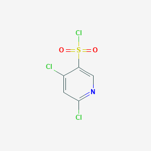molecular formula C5H2Cl3NO2S B1447927 4,6-二氯吡啶-3-磺酰氯 CAS No. 1402666-75-4