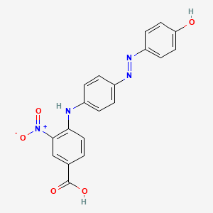 3-Nitro-4-{4-[2-(4-oxocyclohexa-2,5-dien-1-ylidene)hydrazinyl]anilino}benzoic acid