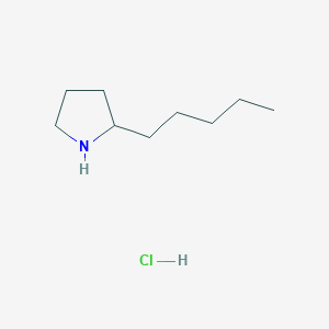 molecular formula C9H20ClN B1447936 2-Pentylpyrrolidine hydrochloride CAS No. 1374604-02-0